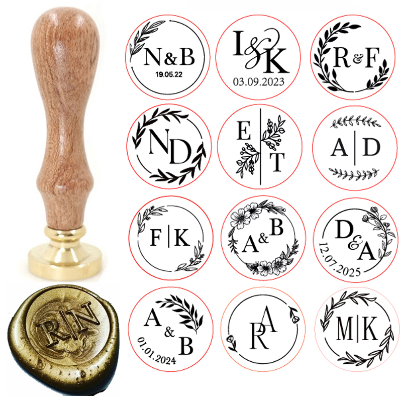 Custom brass wax seal Stamp wi - Wax Seal Stamp Set recension och pris