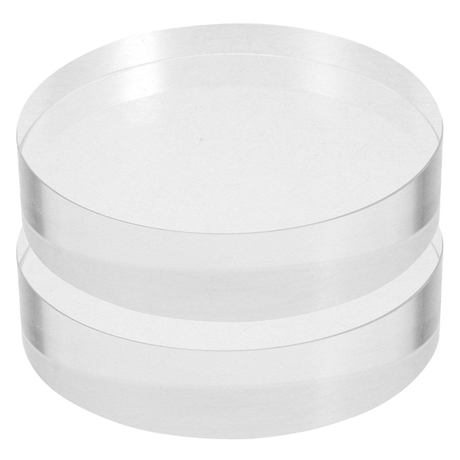2Pcs Clear Round Crystal Glass - Book Weight Glass recension och pris