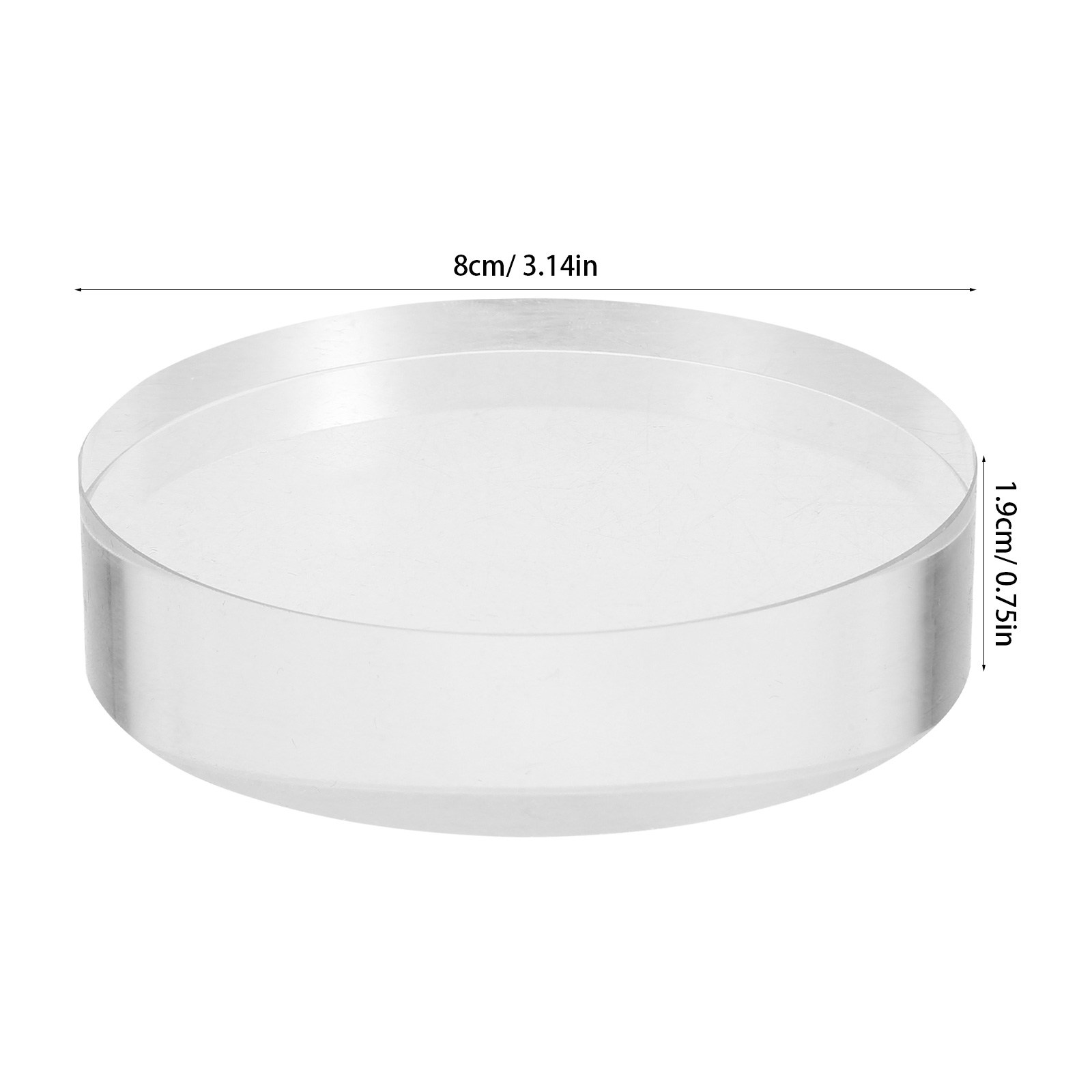 2Pcs Clear Round Crystal Glass - Book Weight Glass recension och pris